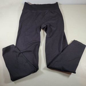 Victoria Secret Pink Yoga Womens Black Leggings Size Medium M Waist 25"